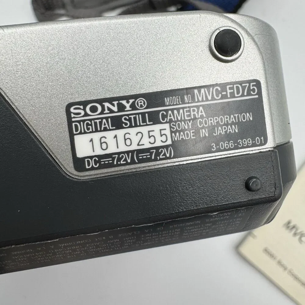 Sony Mavica MVC-FD75 Digital Camera 10x Zoom Tested Working Kit